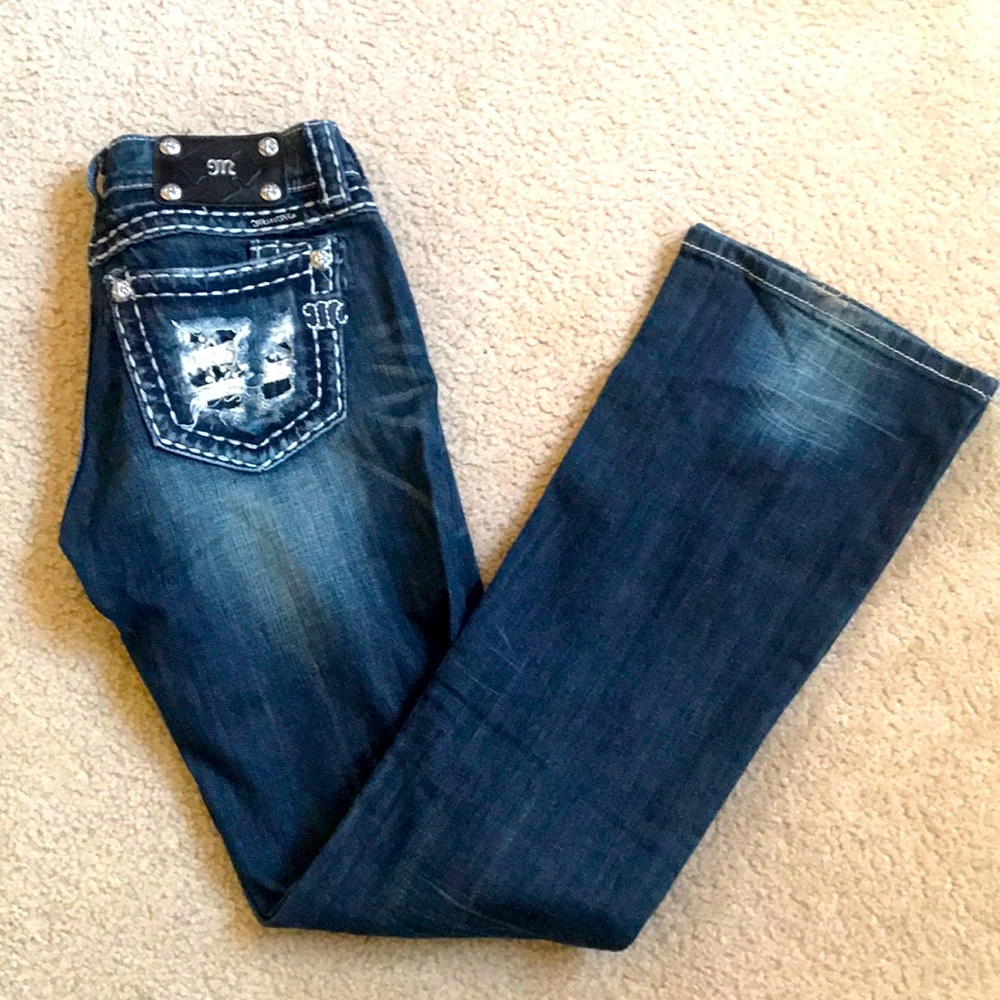 Miss Me Ripped Boot Cut Jeans